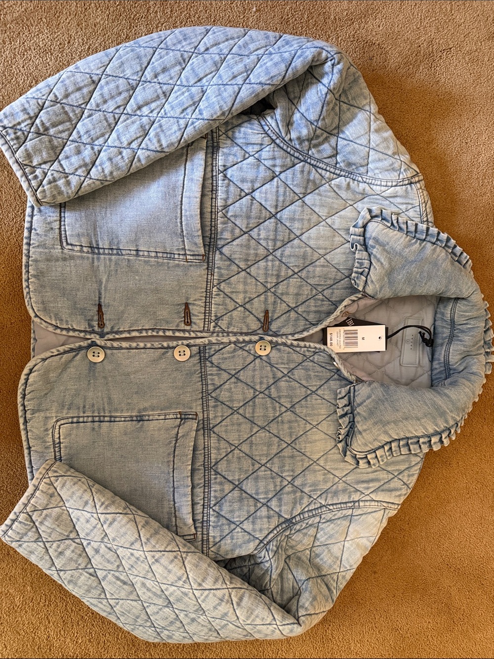 NWT BlankNYC Denim Quilted Jacket